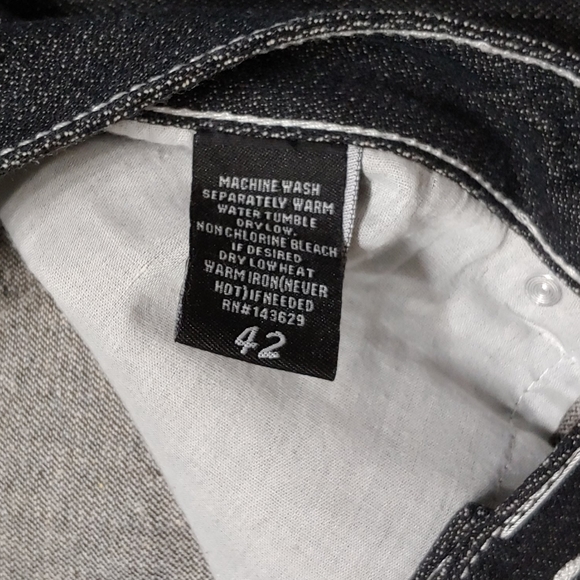 NWOT * Black Thrills * Men's Jeans * Size 42 - Picture 5 of 5